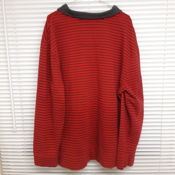 Stripped Nautica TurtleNeck Zipper Sweater - Picture 2 of 8
